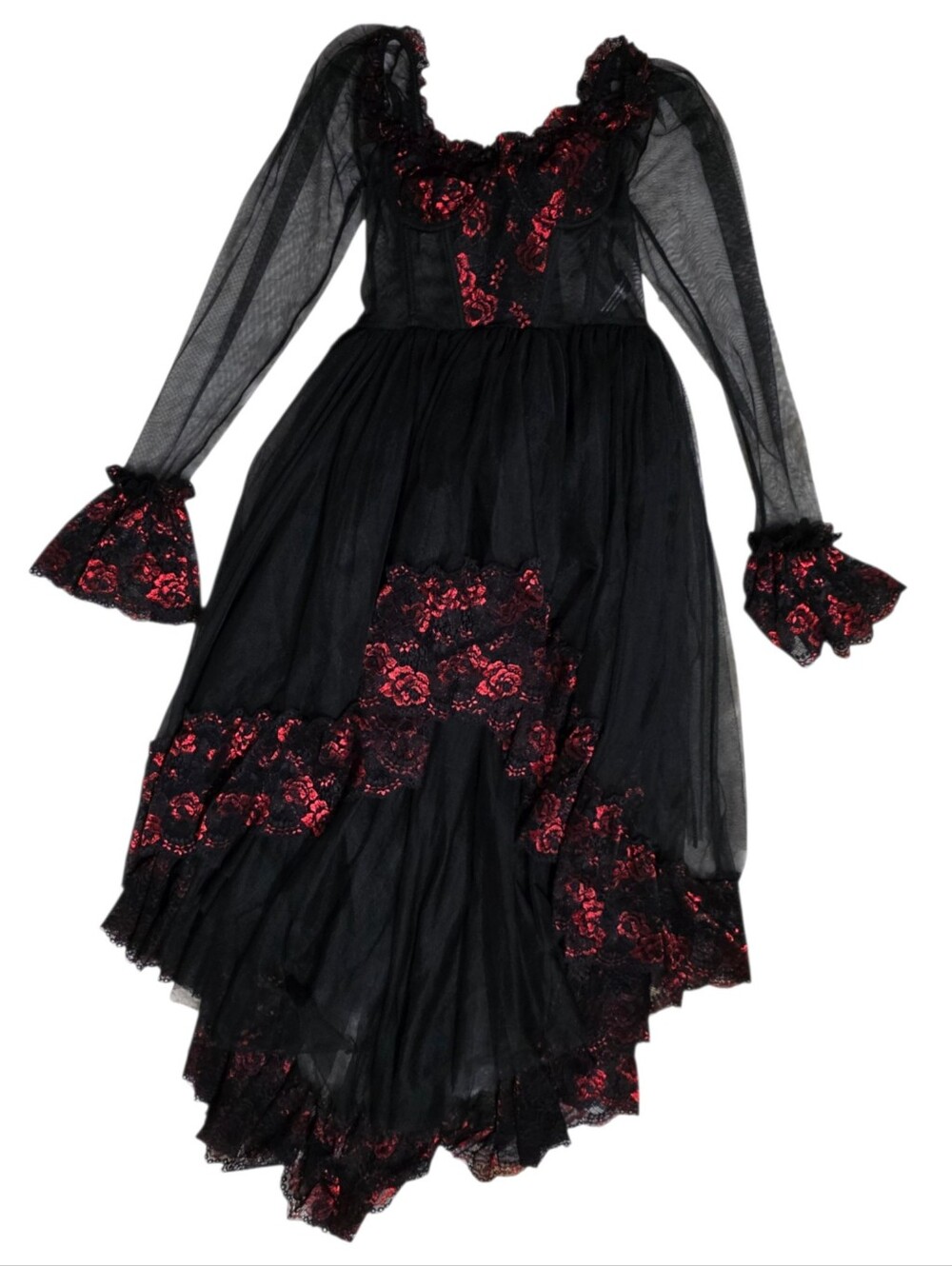 Dolls Kill Widow Dance With Death High Low Dress